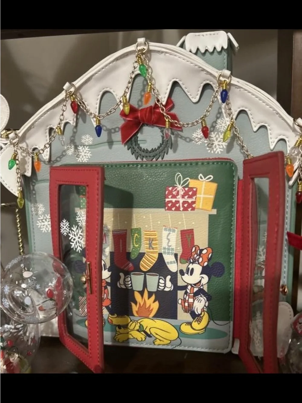 Mickey Mouse & Friends Ski House backpack.